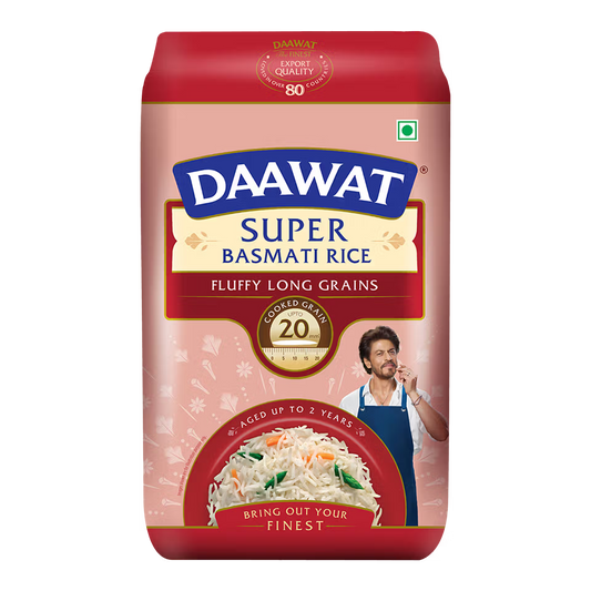 Dawaat Super Basmati Rice(fluffy long grains)